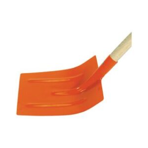 Schneeschaufel Stahl orange angestielt 140 cm