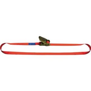 Zurrgurt mit Ratsche Polyester rot Zurrgurt DIN EN 12195-2 Länge 5 m Breite 25 mm