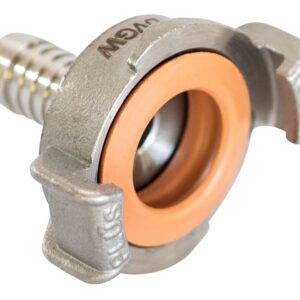 GEKA plus Chromstahl 13 mm Schnellkupplung mit Stutzen für Trinkwasser