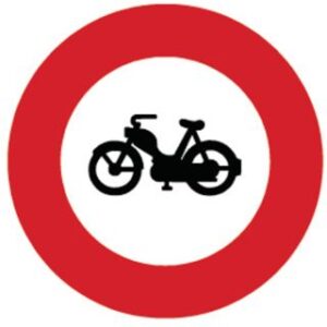 Signal 2.06 Verbot für Motorfahrräder