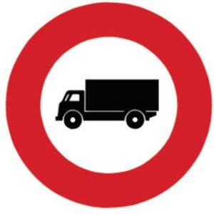 Signal 2.07 Verbot für Lastwagen