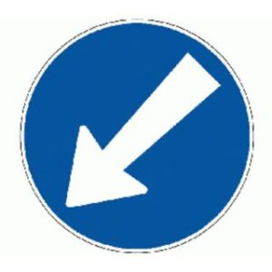Signal 2.35 Hindernis links umfahren