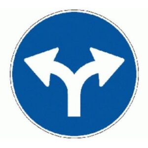 Signal 2.39 Rechts- oder Linksabbiegen