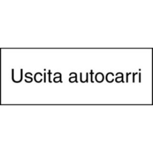 Signal 10.360 Zusatztafel Uscita autocarri