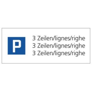 Signal 4.17 Parkieren gestattet 500 x 200 mm