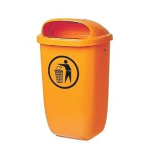Abfallbehälter 50 Liter SULO orange Höhe 65 cm