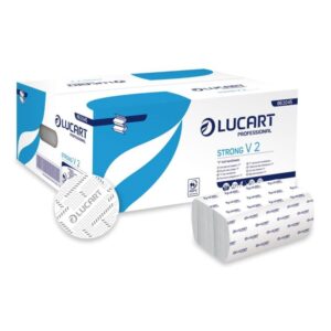 LUCART® Strong V2 V-Falz 2-lagig 10.5 x 21 cm weiss