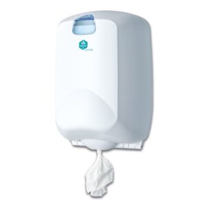 DELTACLEAN® Innenabrollspender Midi Quantum 37 x 24.5 x 23 cm ultraweiss