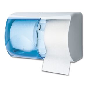 DELTACLEAN® WC-Kleinrollenspender Doppel 17.5 x 25.5 x 17.5 cm Kunststoff ultraweiss