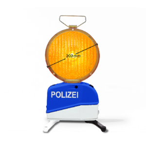 Baustellenlampe Star-Flash LED 627 A Polizei Führungslicht 2-seitig gelb