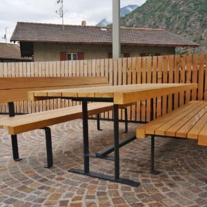 Parkbank Tisch Linea Light FSC Holz