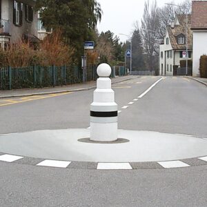 Betonkugel weiss D 25 cm zu Betonpoller Jürg Grau