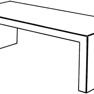 Betontisch Lugano grau glatt